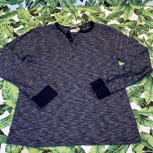 1901 Men’s Long Sleeve Navy & White Shirt Size Medium